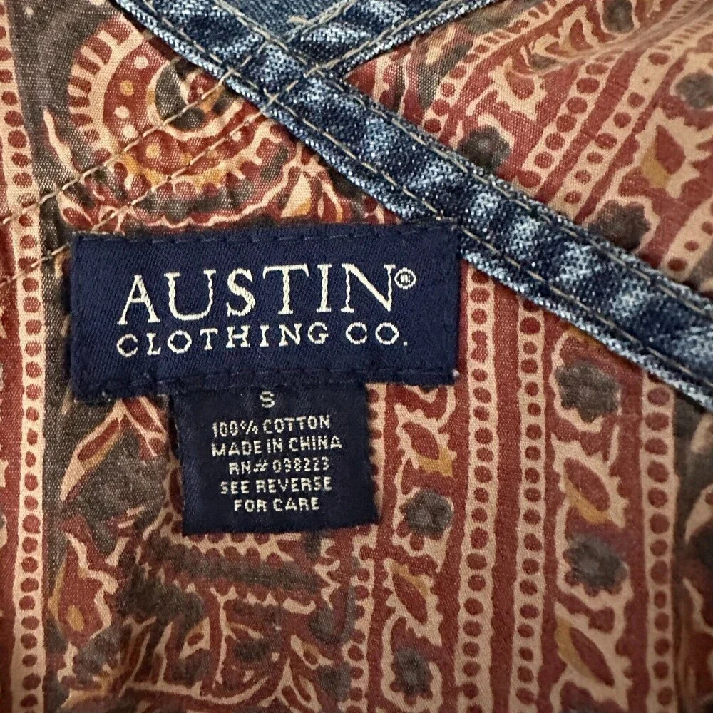 Austin Clothing Co Womens Denim Bib Overalls Size S Hand Decorated Name